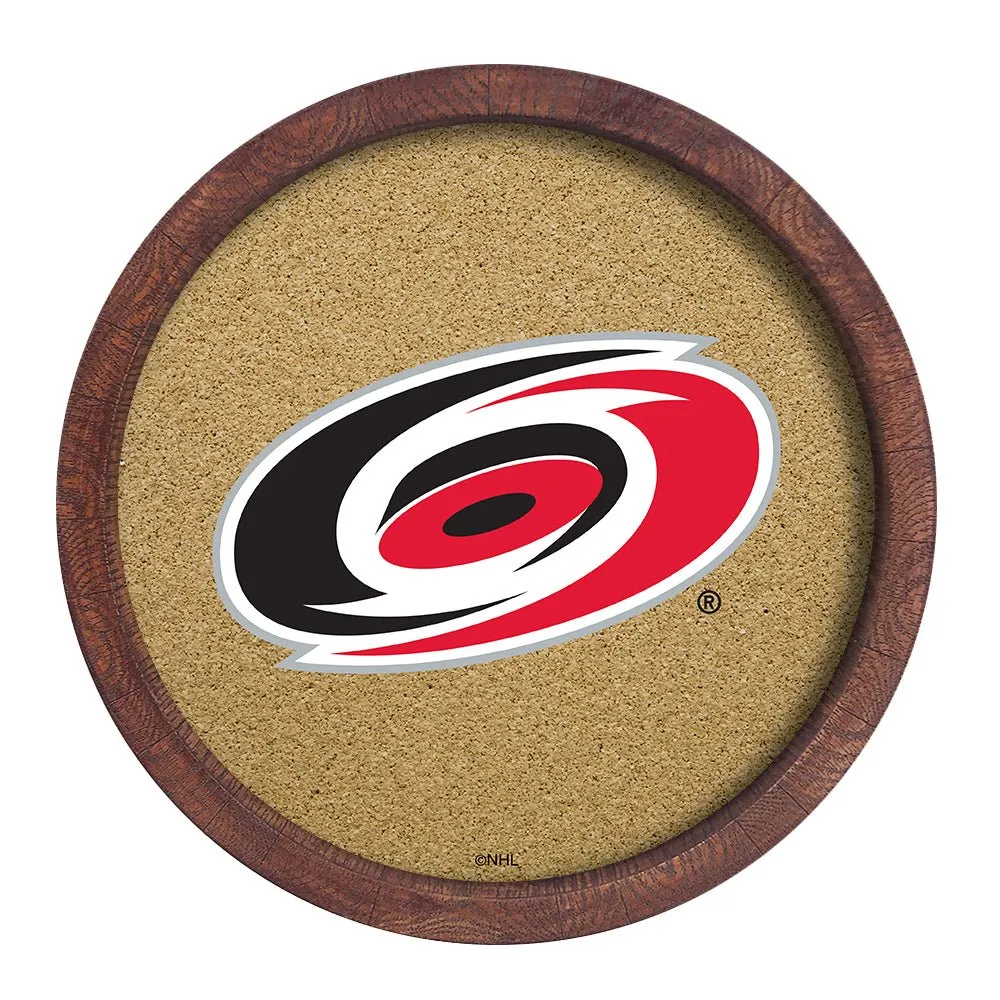 Carolina Hurricanes: Barrel Top Cork Note Board