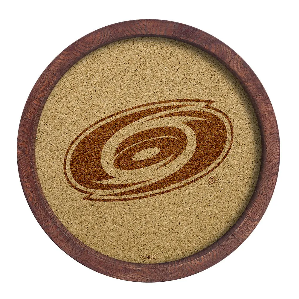 Carolina Hurricanes: Barrel Top Cork Note Board