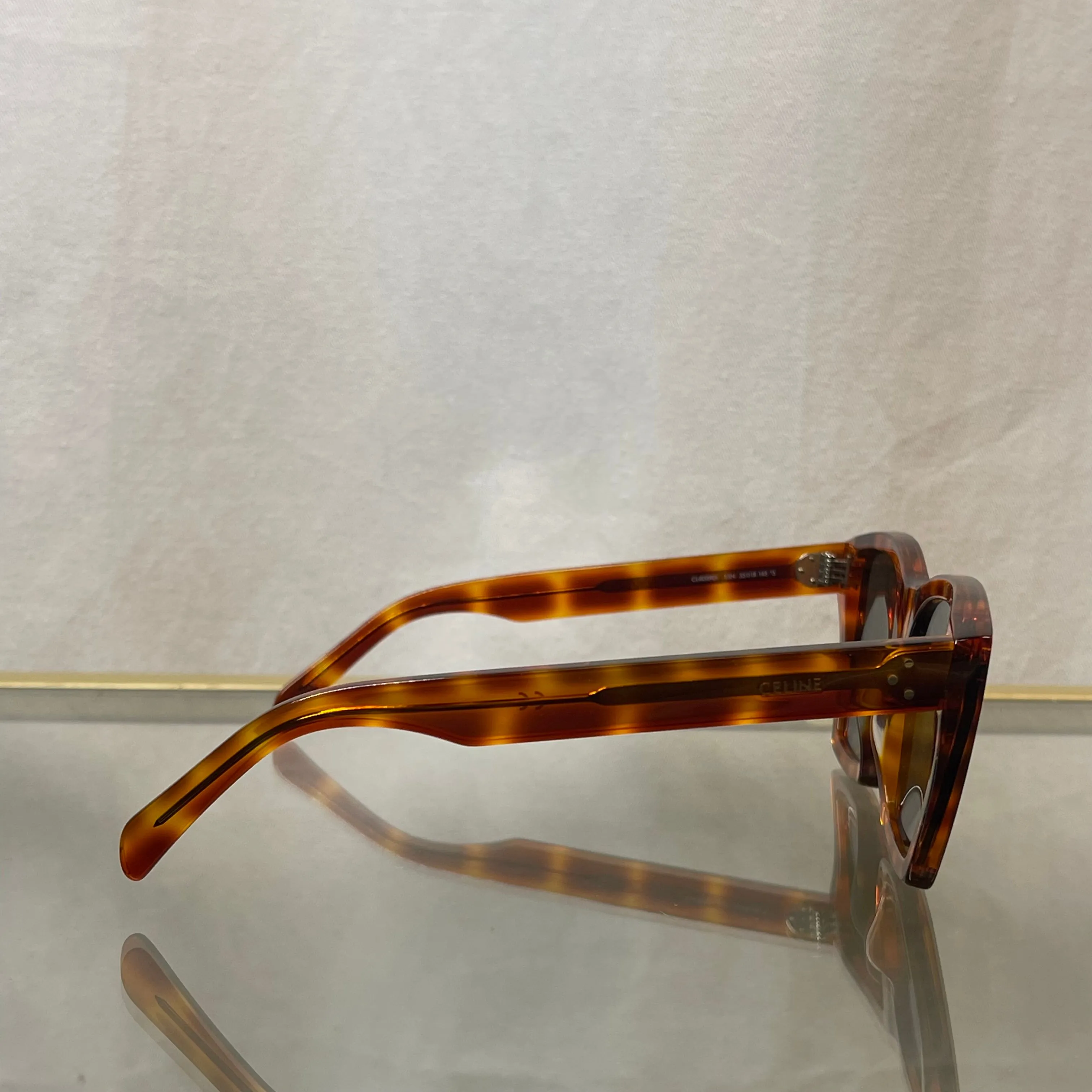 CELINE CL40090I Orange Tortoise Sunglasses TS
