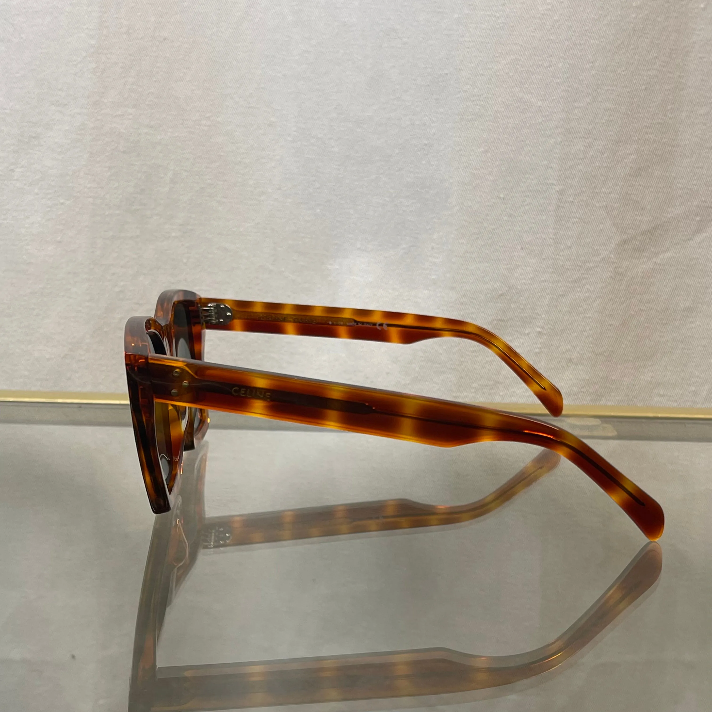 CELINE CL40090I Orange Tortoise Sunglasses TS