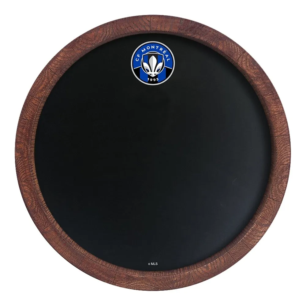 CF Montréal: Chalkboard "Faux" Barrel Top Sign