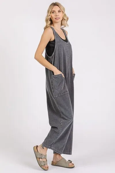 Chill In Comfy Wide Leg Overalls