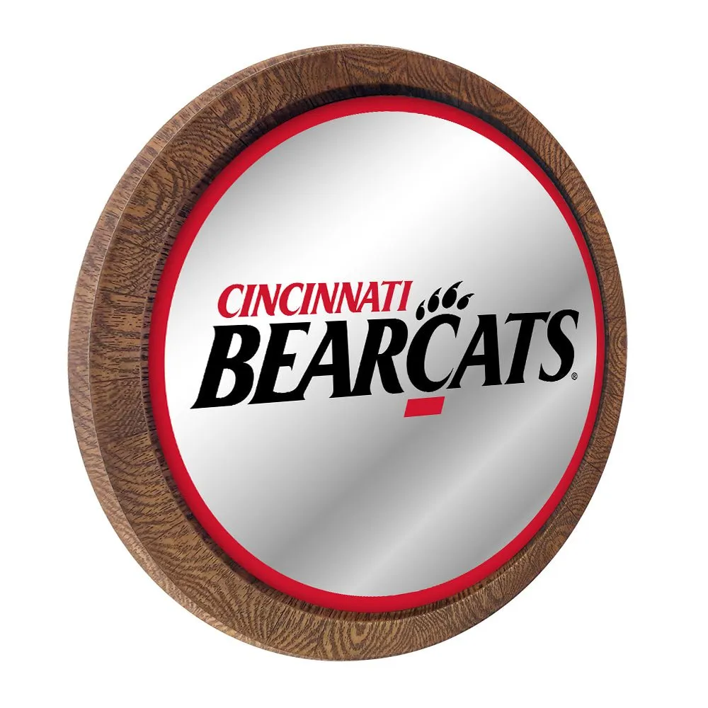 Cincinnati Bearcats: Mirrored Barrel Top Mirrored Wall Sign