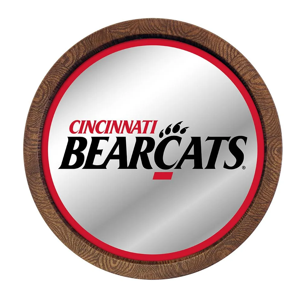 Cincinnati Bearcats: Mirrored Barrel Top Mirrored Wall Sign