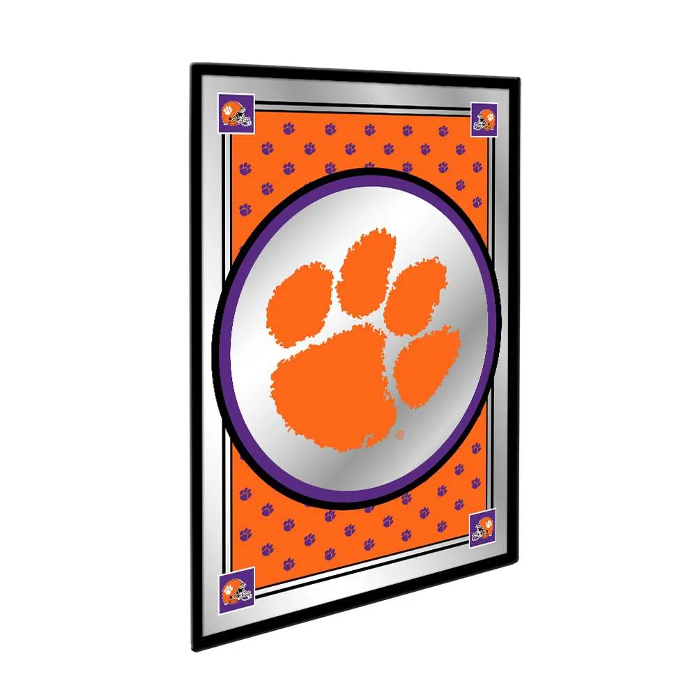 Clemson Tigers: Team Spirit - Framed Mirrored Wall Sign