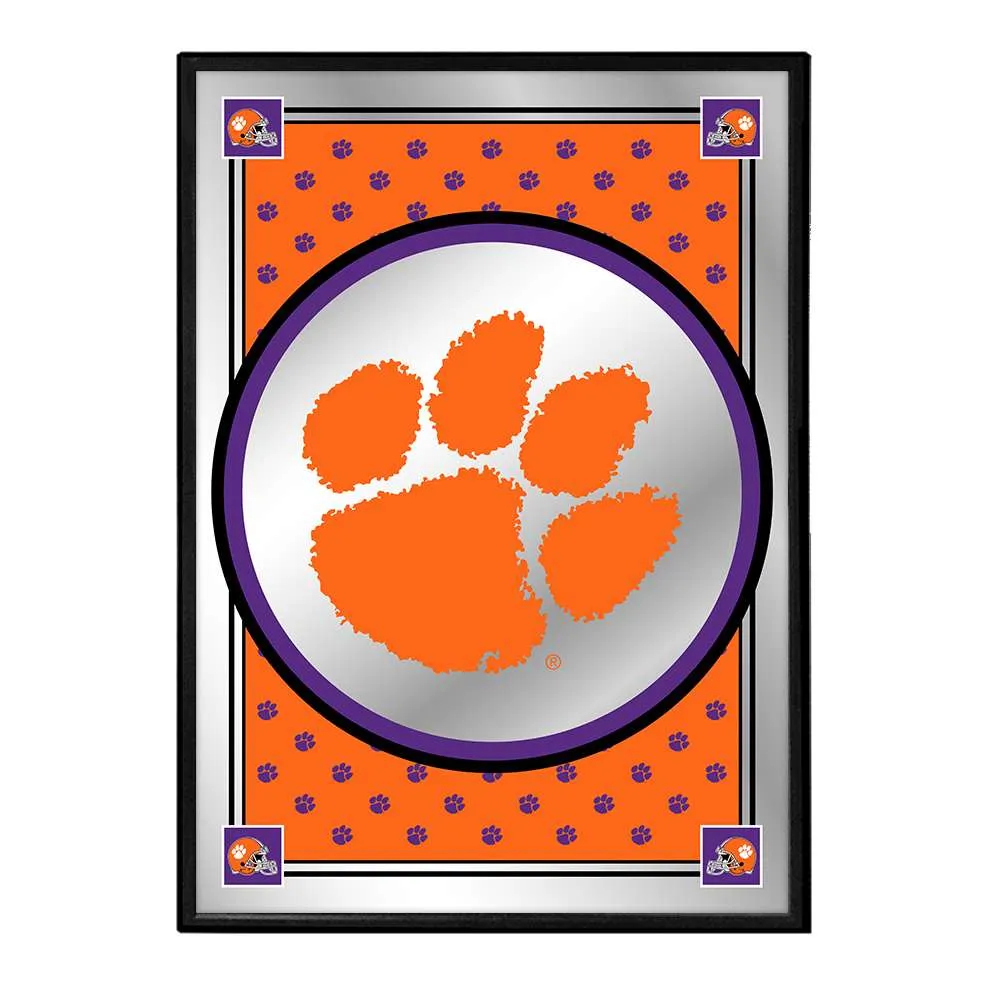 Clemson Tigers: Team Spirit - Framed Mirrored Wall Sign
