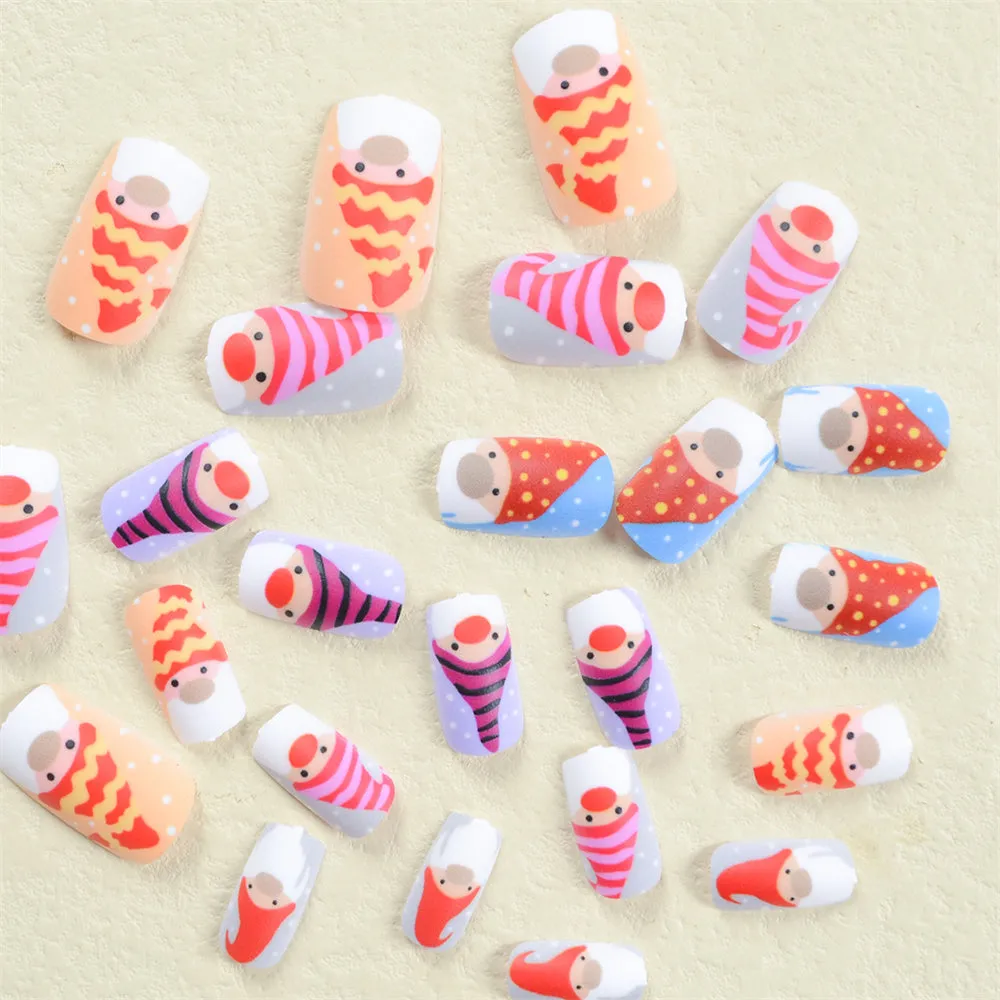 Coffin Colorful Santa Hats