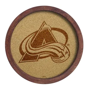 Colorado Avalanche: Barrel Top Cork Note Board