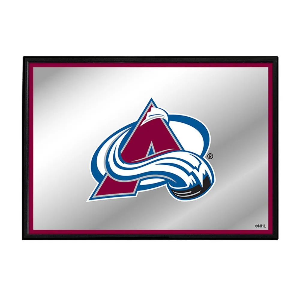 Colorado Avalanche: Framed Mirrored Wall Sign