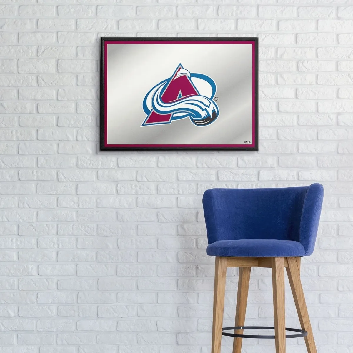 Colorado Avalanche: Framed Mirrored Wall Sign