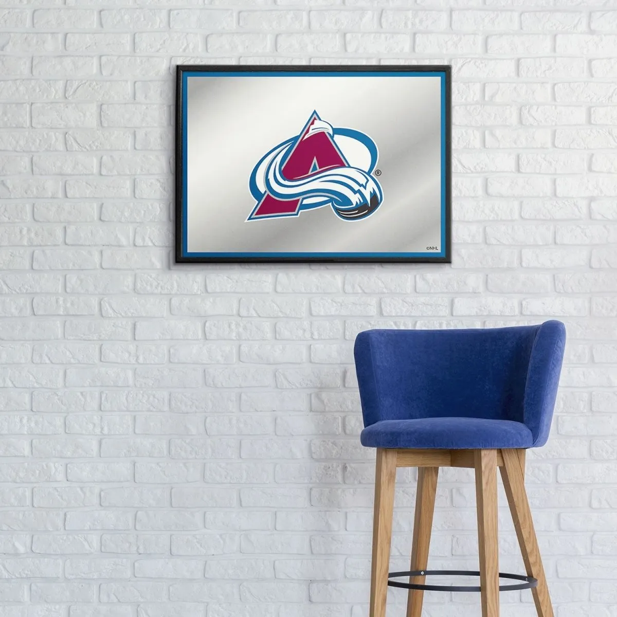 Colorado Avalanche: Framed Mirrored Wall Sign
