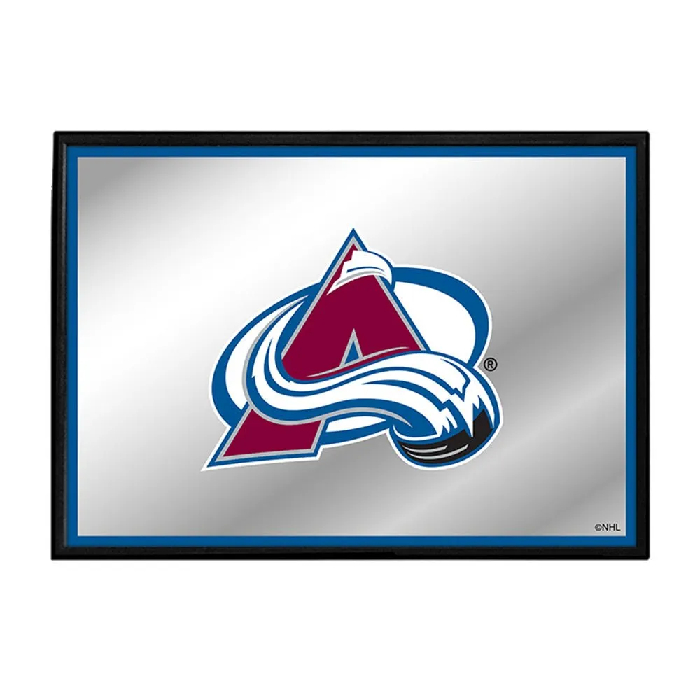 Colorado Avalanche: Framed Mirrored Wall Sign