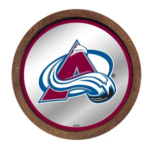 Colorado Avalanche: Mirrored Barrel Top Wall Sign