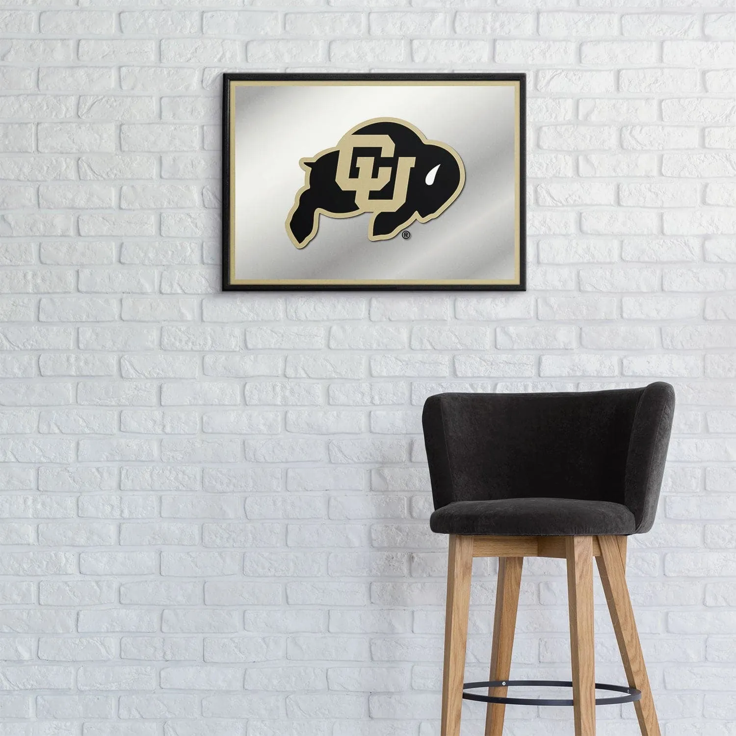 Colorado Buffaloes: Framed Mirrored Wall Sign