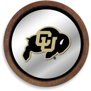 Colorado Buffaloes: "Faux" Barrel Top Mirrored Wall Sign