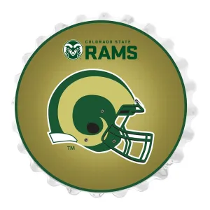 Colorado State Rams: Helmet - Bottle Cap Wall Sign