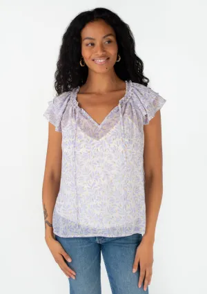 Corinth Flutter Sleeve Blouse