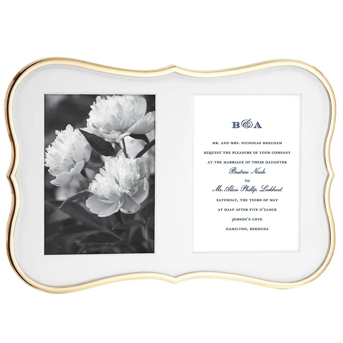 Crown Point Gold Double 5" x 7" Frame