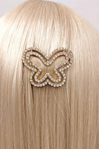 CRYSTAL BUTTERFLY HAIR CLIP