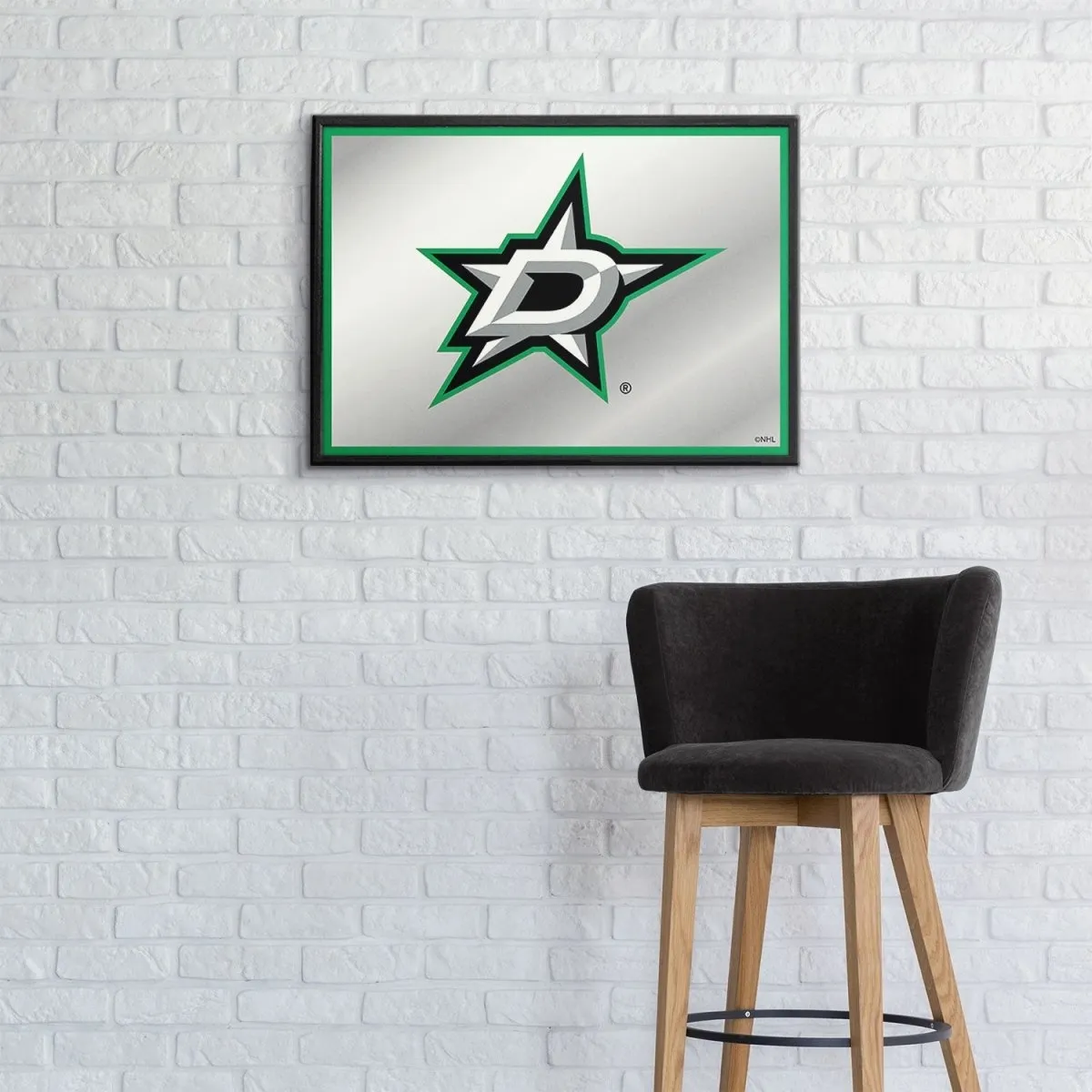 Dallas Stars: Framed Mirrored Wall Sign