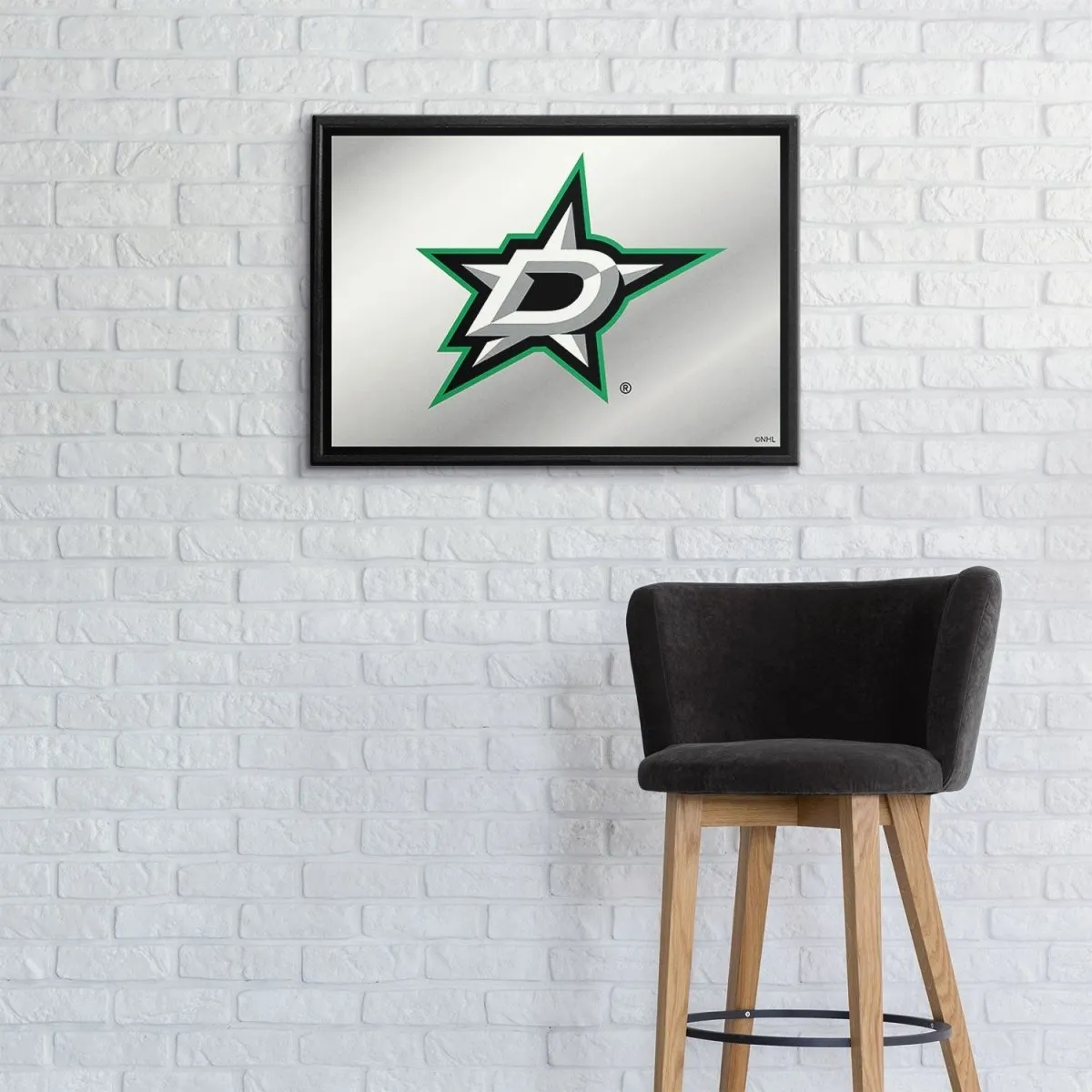 Dallas Stars: Framed Mirrored Wall Sign