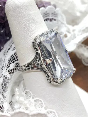 Dazzling CZ Ring, 1915 Vintage style, Edwardian Jewelry #D232
