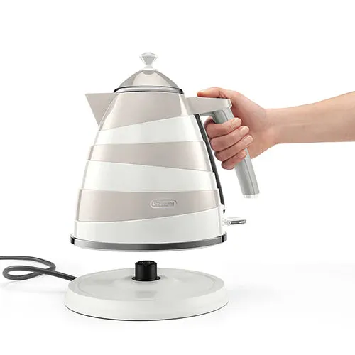 Delonghi Avvolta Class Kettle - Graceful White KBAC3001.W