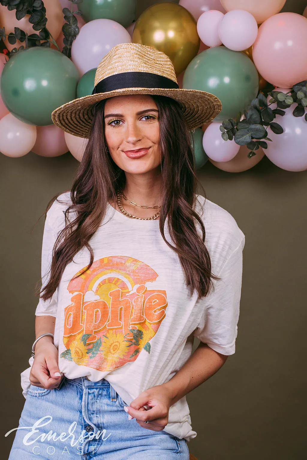 Delta Phi Epsilon Boho Floral Recruitment Tee