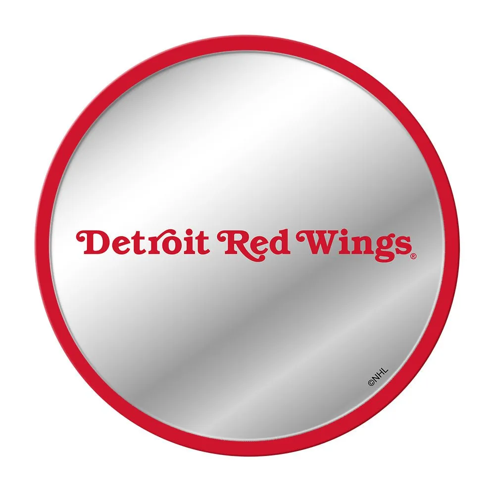 Detroit Red Wings: Secondary Logo - Modern Disc Mirrored Wall Sign
