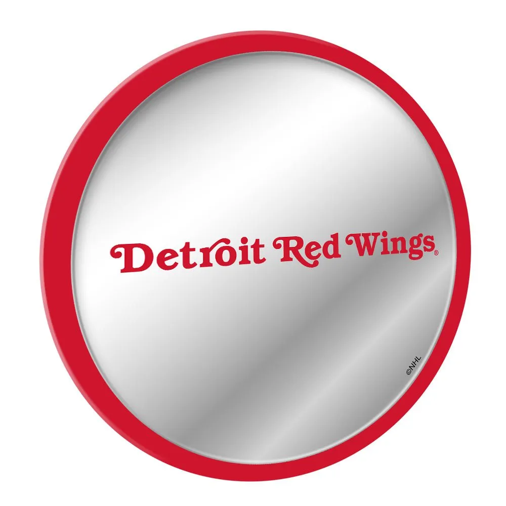 Detroit Red Wings: Secondary Logo - Modern Disc Mirrored Wall Sign