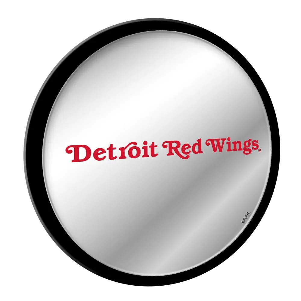 Detroit Red Wings: Secondary Logo - Modern Disc Mirrored Wall Sign