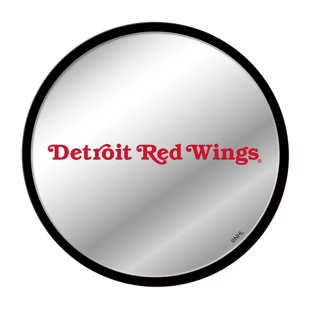 Detroit Red Wings: Secondary Logo - Modern Disc Mirrored Wall Sign
