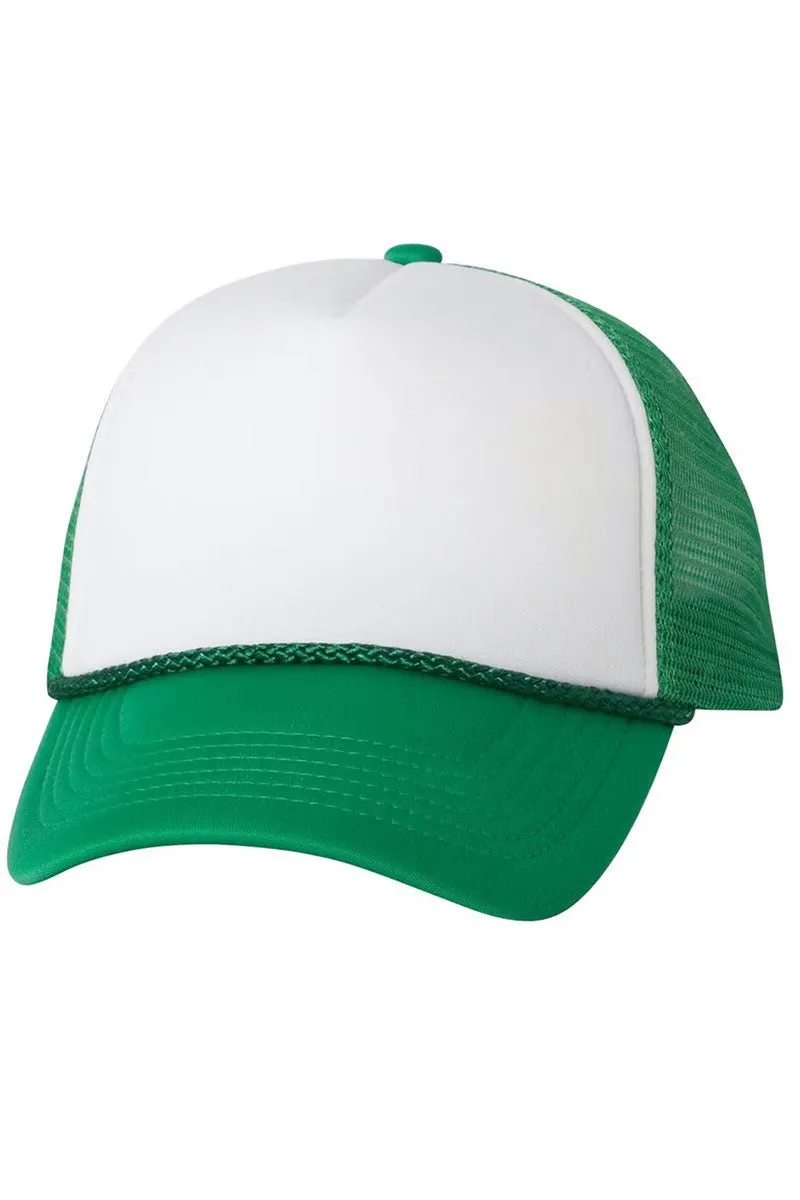 Distressed Boy Mama Coquette Foam Mesh Back Trucker Cap