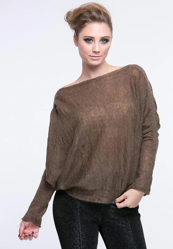 Dolman Ruched Detail Sweater