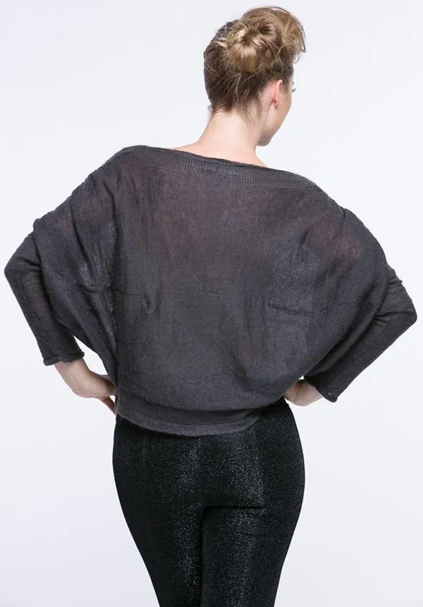 Dolman Ruched Detail Sweater