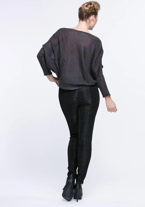 Dolman Ruched Detail Sweater