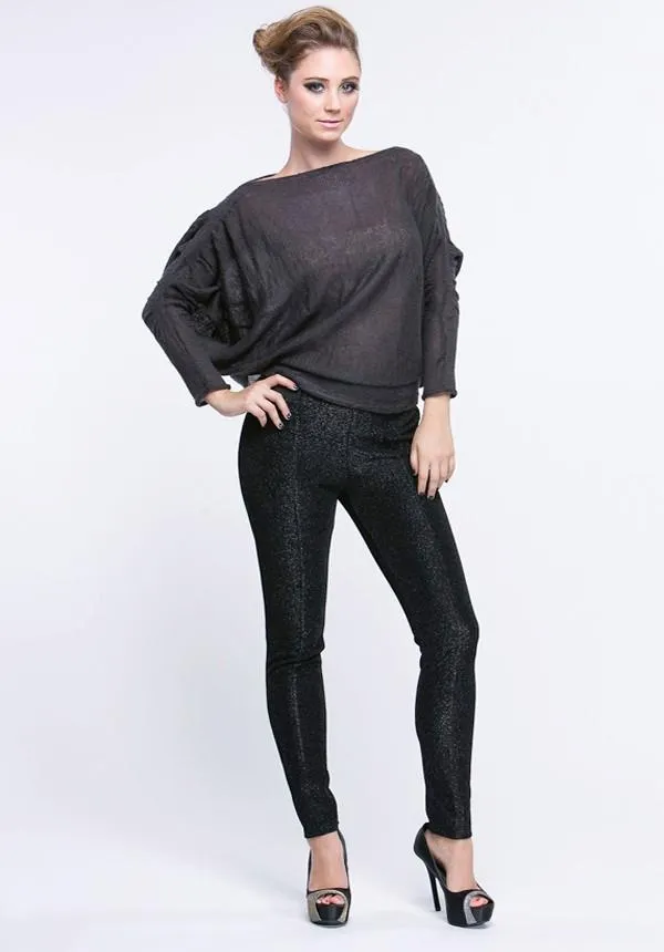 Dolman Ruched Detail Sweater