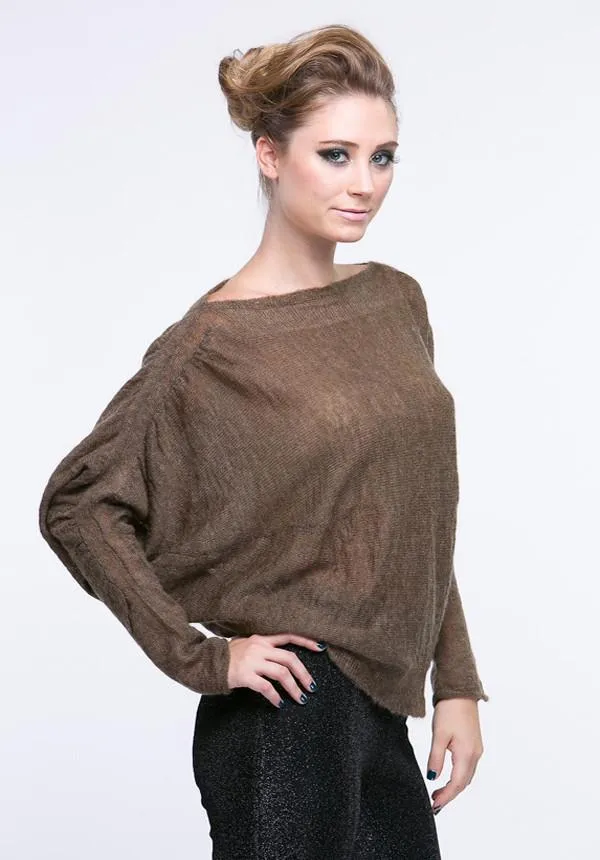 Dolman Ruched Detail Sweater