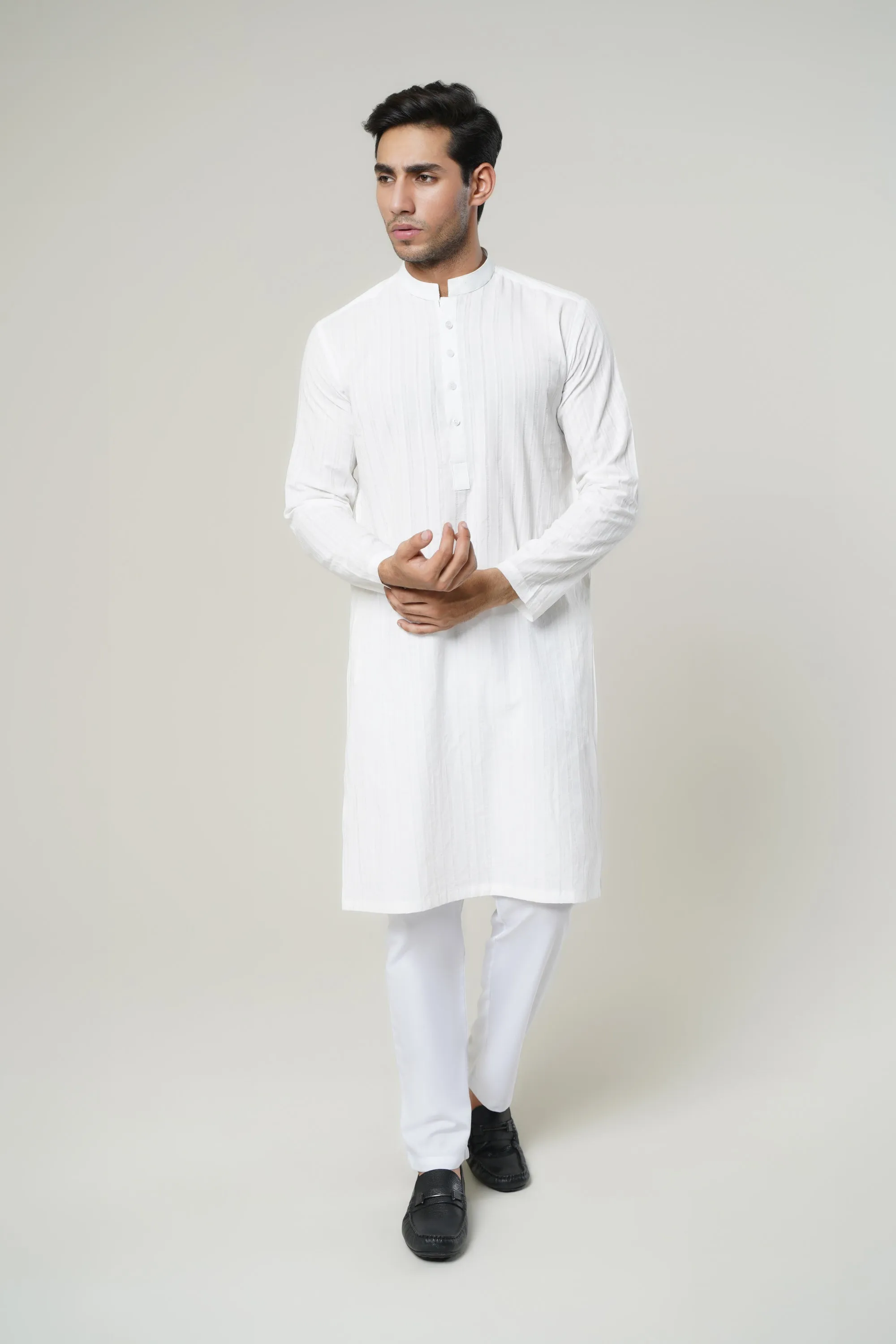 Dove White Kurta