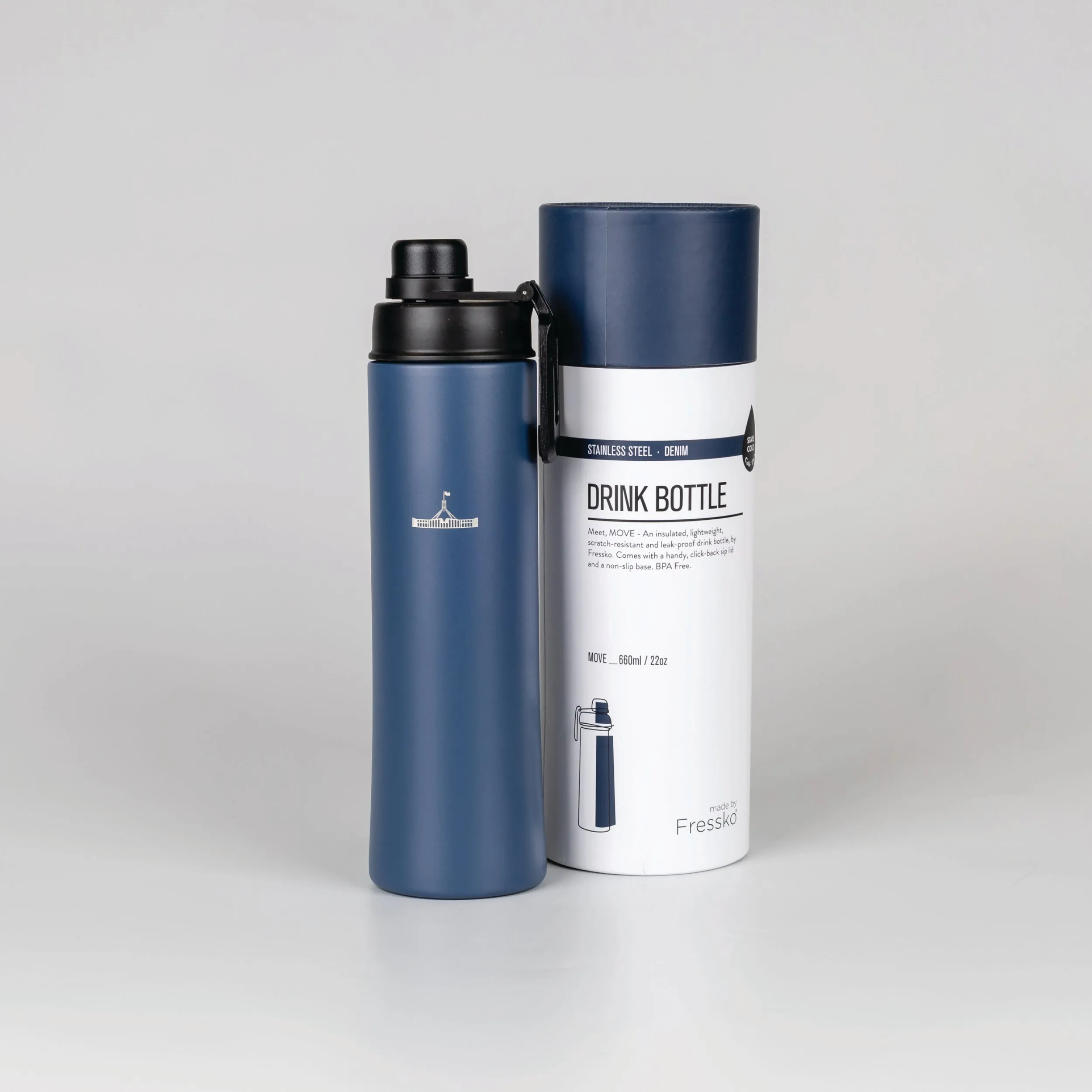 Drink Bottle – 660 ml – Denim