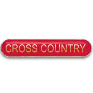 #E370 Cross Country Enamel Badges - pack of 5