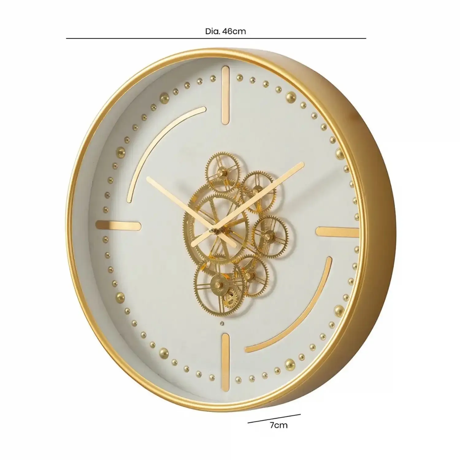 Edit House & Home-Home Artisan Barton Metal Wall Clock