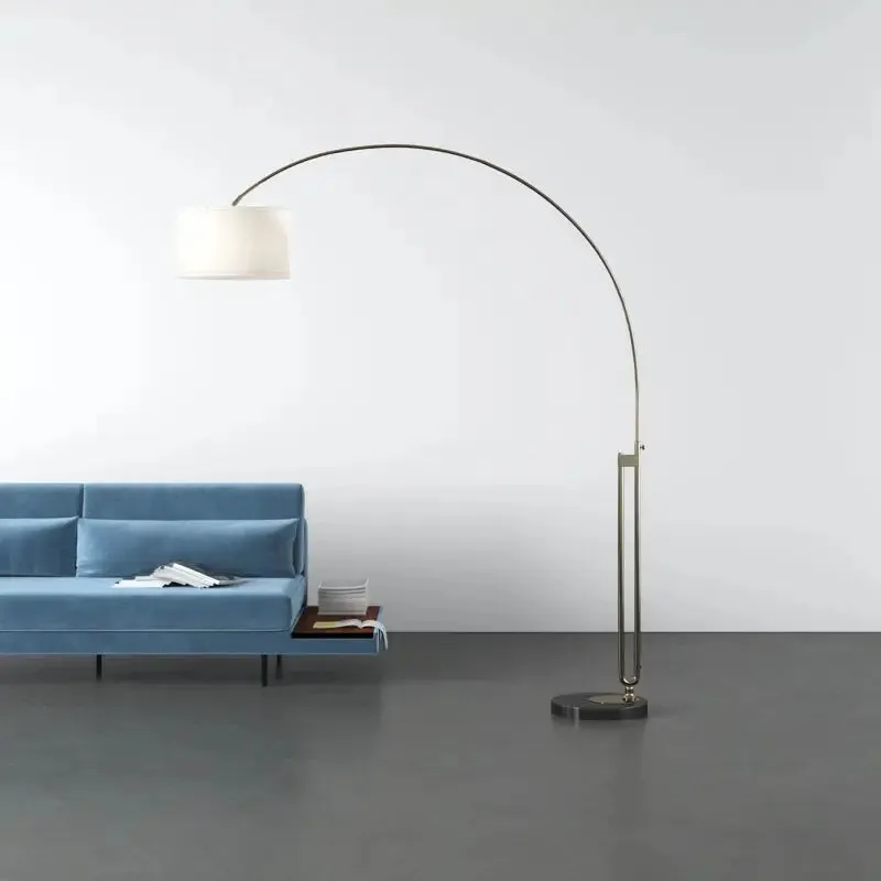Elegant Joan Arched Floor Lamp with Marble Base