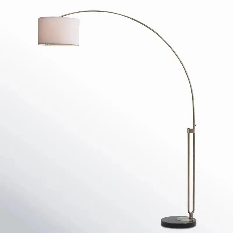 Elegant Joan Arched Floor Lamp with Marble Base