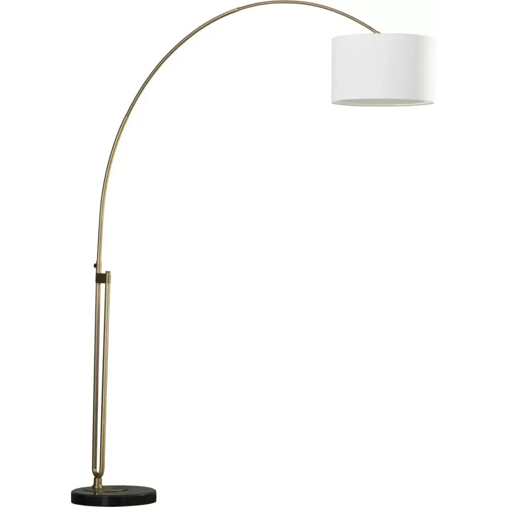 Elegant Joan Arched Floor Lamp with Marble Base
