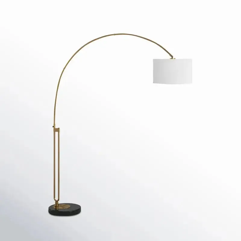Elegant Joan Arched Floor Lamp with Marble Base