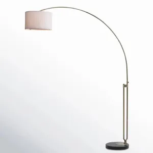 Elegant Joan Arched Floor Lamp with Marble Base