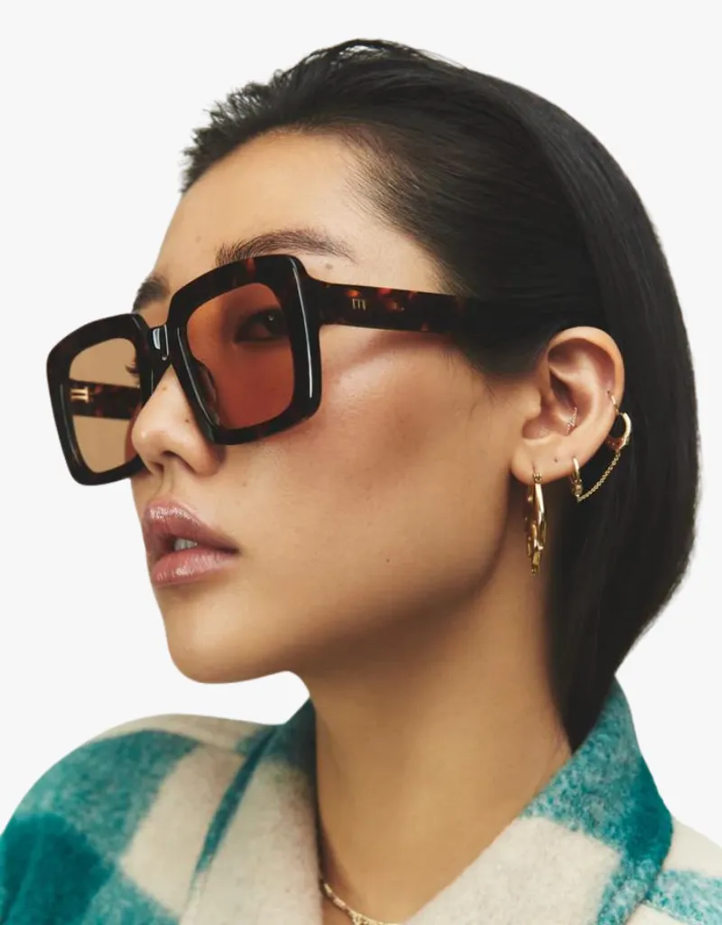 Elisa Johnson Maya Sunglasses in Brown Tortoise