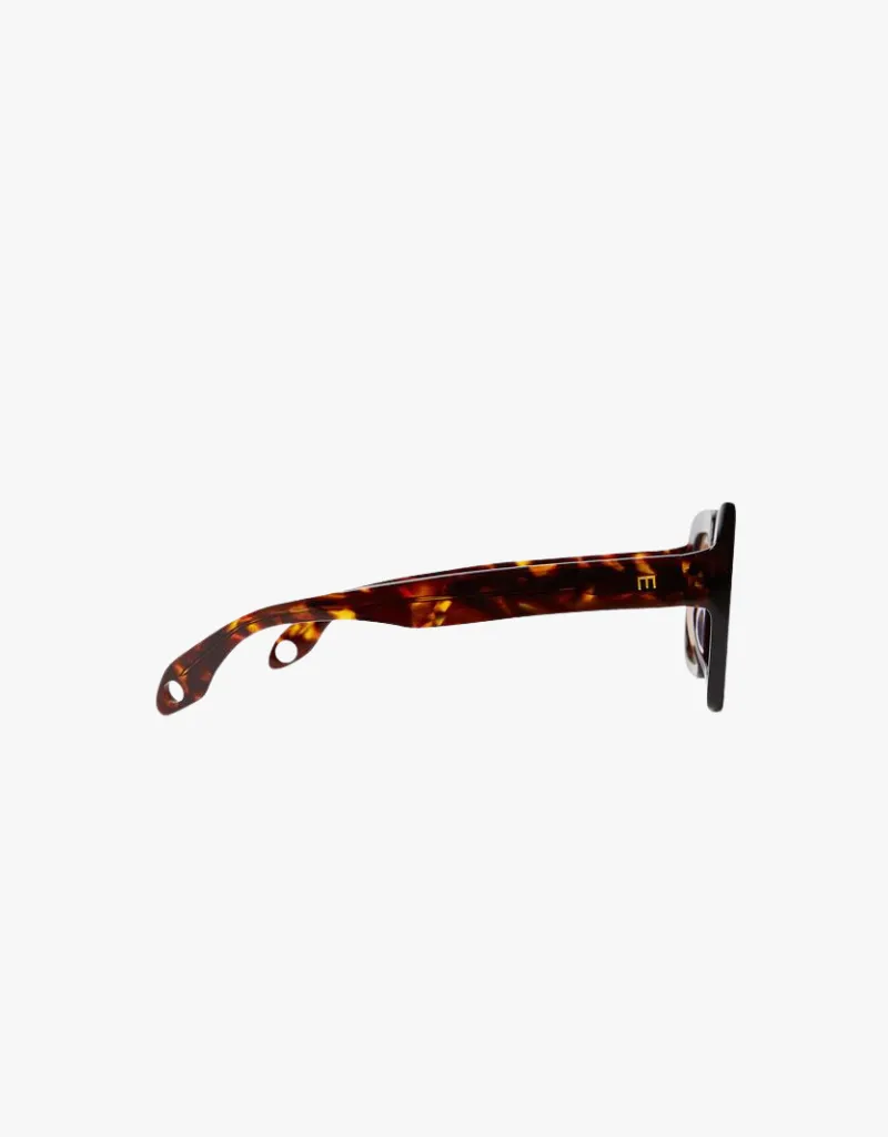 Elisa Johnson Maya Sunglasses in Brown Tortoise