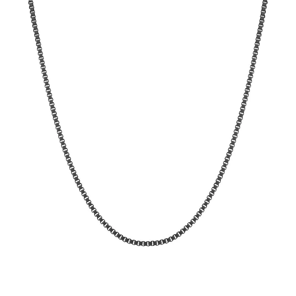 Enamel Box Chain Necklace